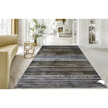 Modern szőnyeg Marble 392 (Black) 120x170cm Fekete-Arany