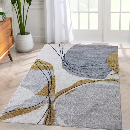 Modern szőnyeg Promo 5868 (Yellow) 60x110cm Sárga-Krém