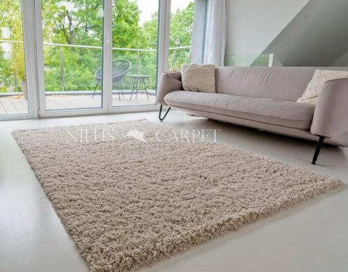 Shaggy szőnyeg Manhattan (Light Beige) 80x250cm Világos Bézs