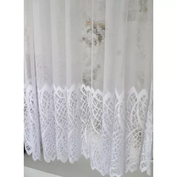 Kész függöny Madeline Fehér minta 