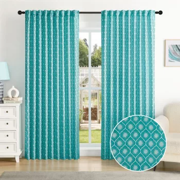   Kész sötétítő függöny Marocco  1db 150x250cm Türkizkék