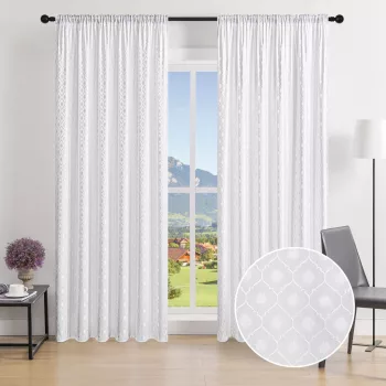 Kész sötétítő függöny Marocco 1db 150x250cm Fehér