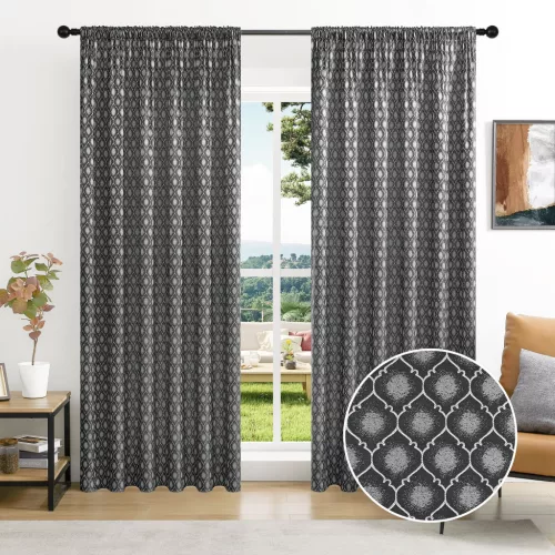 Kész sötétítő függöny Marocco 1db 150x250cm Sötétszürke