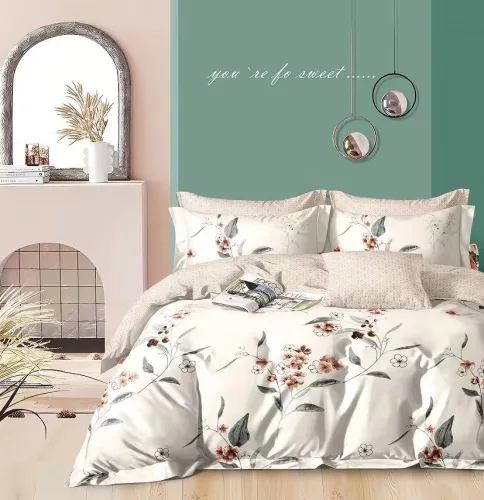 Ágyneműhuzat PUHA Mikro Plüss futó leveles barack 3 részes