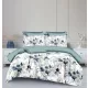 Ágyneműhuzat PUHA Mikro Plüss  zöldes kék virágos 7 részes