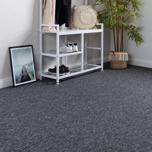 Padlószőnyeg Monaco Hurkolt 400cm széles tekercs Antracit