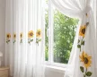 Kész függöny voile Napraforgó sárga fényáteresztő 400x150cm