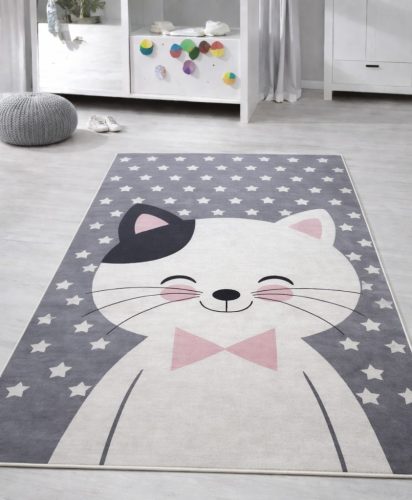 Gyerek szőnyeg Narnia Szürke Cicás 120x180cm