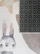 Gyerek szőnyeg Narnia Türkiz zöld Nyuszis 100x200cm