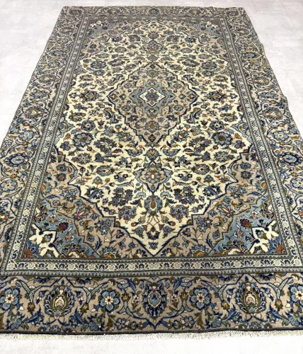 Kézi csomózású perzsa Ardekan Kékes szőnyeg 286x182cm