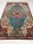 Kézi csomózású perzsa Tabriz Türkiz-kékes szőnyeg 245x150cm