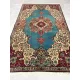 Kézi csomózású perzsa Tabriz Türkiz-kékes szőnyeg 245x150cm
