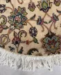 Kézi csomózású perzsa Tabriz Krémes Zöldes szőnyeg  Ovális 200x140cm