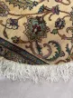 Kézi csomózású perzsa Tabriz Krémes Zöldes szőnyeg  Ovális 200x140cm