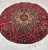 Kézi csomózású perzsa Tabriz Bordós Kékes szőnyeg  Kerek 140x140cm