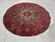 Kézi csomózású perzsa Tabriz Bordós Kékes szőnyeg  Kerek 140x140cm