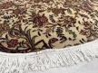 Kézi csomózású perzsa Tabriz Krémes Zöldes szőnyeg  Kerek 215x215cm