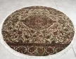Kézi csomózású perzsa Tabriz Krémes Zöldes szőnyeg  Kerek 215x215cm