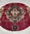 Kézi csomózású perzsa Tabriz  Bordós szőnyeg  Kerek 195x195cm