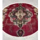 Kézi csomózású perzsa Tabriz  Bordós szőnyeg  Kerek 195x195cm