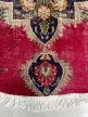 Kézi csomózású perzsa Tabriz  Bordós szőnyeg  Kerek 195x195cm