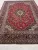 Kézi csomózású perzsa Kashan Bordós Kékes szőnyeg 335x245cm