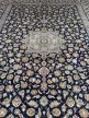 Kézi csomózású perzsa  Kashan Kékes szőnyeg 400x295cm