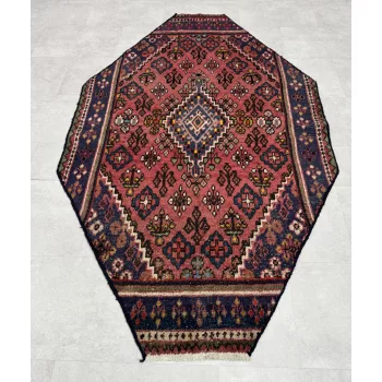   Kézi csomózású perzsa Joshagan Máyvás bordós szőnyeg  Rombusz alakos  200x120cm