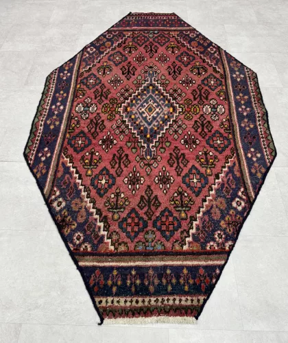 Kézi csomózású perzsa Joshagan Máyvás bordós szőnyeg  Rombusz alakos  200x120cm