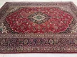 Kézi csomózású perzsa Kashan Bordós Kékes szőnyeg 335x245cm