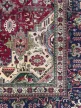Kézi csomózású perzsa Tabriz Bordós Kék szőnyeg 337x247cm