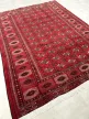 Kézi csomózású perzsa Turkmen Bordós szőnyeg 307x233cm