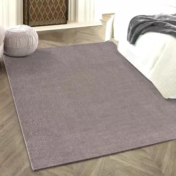 Modern szőnyeg Nílus egyszínű vastag 160x220cm Szürke