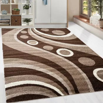   Modern szőnyeg Nora 922  (D.Brown) 80x150cm Sötétbarna AKCIÓS OUTLET