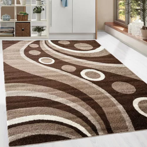 Modern szőnyeg Nora 922  (D.Brown) 80x150cm Sötétbarna AKCIÓS OUTLET