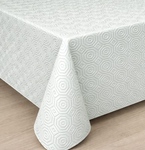 Nordic Fehér asztalerítő vastag modern méterben 140cm széles