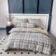 Ágyneműhuzat Odin Flanel szürke dupla kockás 7 részes
