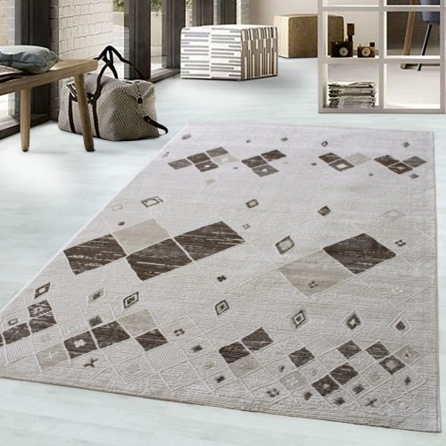 Modern Szőnyeg Petra 5036 (Taupe Ecru) 60x220cm Krém