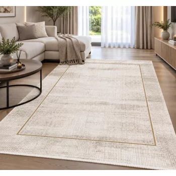 Modern szőnyeg nappaliban bézs Porto Lux 8103