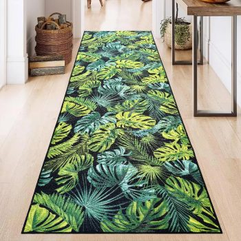 Futószőnyeg Pálmás minta 100cm széles méteráru Zöld