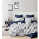 Ágyneműhuzat Pandora kék kis négyzet 7 részes
