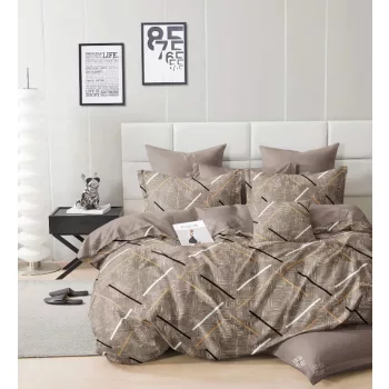 Ágyneműhuzat Pandora bézs pálcás 3 részes