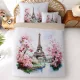 Ágyneműhuzat Paris Eifel torony Pink 3 részes