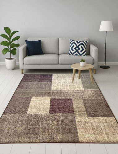 Modern szőnyeg Patchwork (Brown) 200x280cm Bézs
