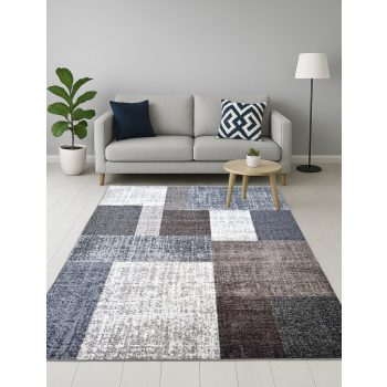   Modern szőnyeg Patchwork (Grey Beige) 80x150cm Szürke-Bézs