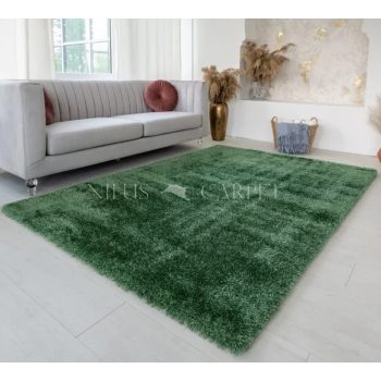 Shaggy szőnyeg Super (Dark Green) 120x170cm Méregzöld