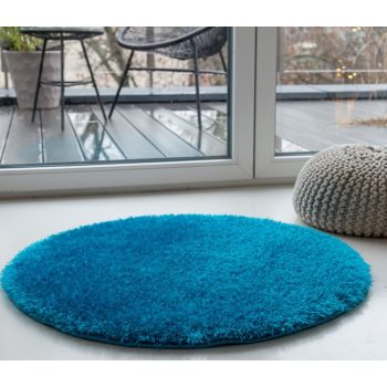 Shaggy szőnyeg Super (Turqis) Kerek 120cm Türkizkék