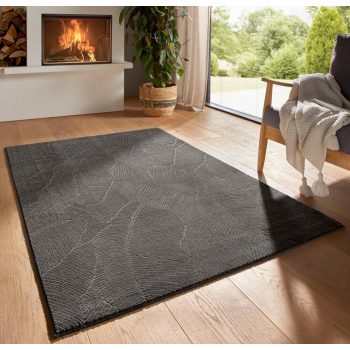 Modern szőnyeg Rio 3D Garden (Antracit) 