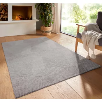 Modern szőnyeg Rio 3D Fay (Gray) 150x220cm Szürke