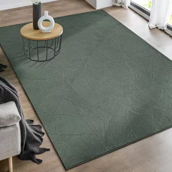Modern szőnyeg Rio 3D Garden (Forest Green) 200x280cm Zöld